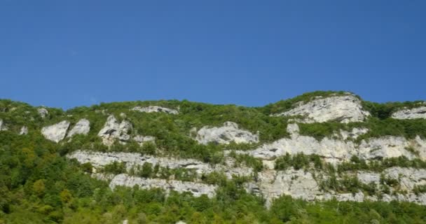 Looking Beautiful French Jura Mountains Massif Jura Sub Alpine Mountain — Stock Video