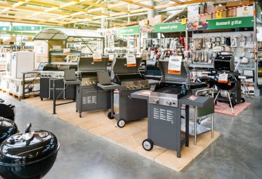 aletleri Barbekü geniş yelpazesi ile saklamak