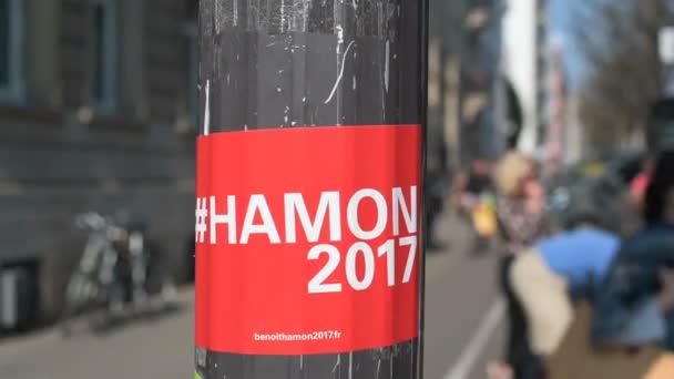 Στρασβούργο Γαλλία Απριλίου 2017 Πολιτική Αναταραχή Στη Γαλλική Αγορά Για — Αρχείο Βίντεο