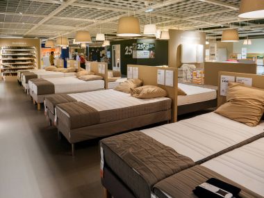 Ikea yatak ve yatak mobilya müşteriler satın