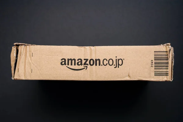 Caixa de papelão Amazon Japão de cima — Fotografia de Stock