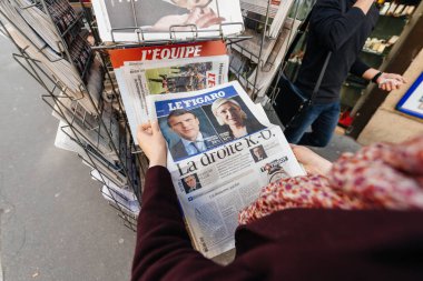 Le Figaro kadın uluslararası satın alma tuşuna basın Emmanuel uzatma işaretli 