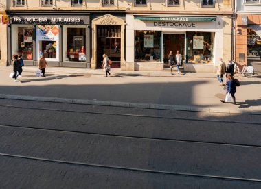 Dan yukarıda Strazburg Fransız Sokağı'nın görüntülemek 