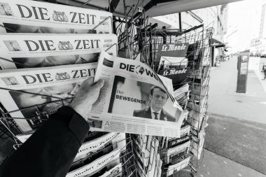 Die Welt yeni seçilen Fransız Başkan Emma ile satın adam