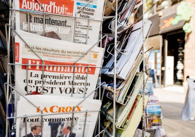 Uluslararası basın reaksiyonlar Macron F olarak seçimlerinden sonra