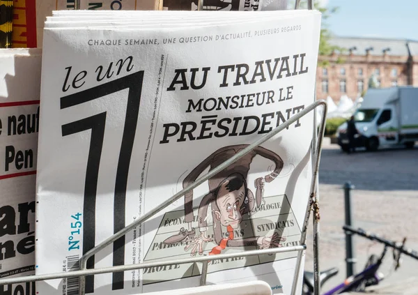 Ле Пен отчиталась о церемонии передачи президентской власти — стоковое фото