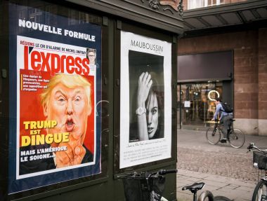 Trump çılgın şehir panoda reklamcılıktır 