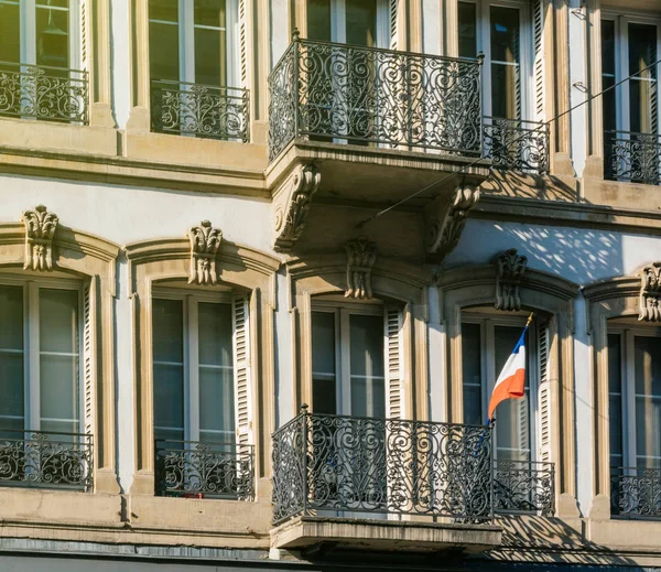 Bandera de Francia en un bálsamo — Foto de Stock