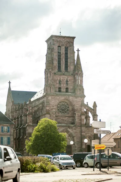 Eglise Notre-Dame de l'Assomption in Phalbourg France｜アルザス地方 — ストック写真