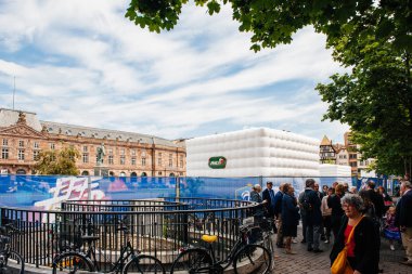 Spor seyir yayalar Merkezi Strasbourg açık havada bile