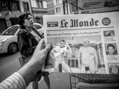 Le wonde Donald Trump ve Emmanuel uzatma Le Wonde içinde çıplak 