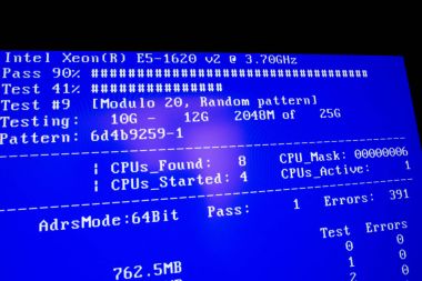 Bilgisayar ram test Dos yazılım tarafından 