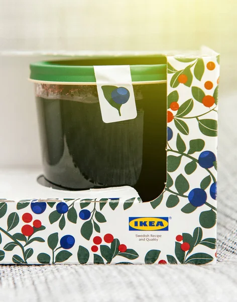 Confettura di mirtilli e mirtilli fatta da cibi IKEA — Foto Stock