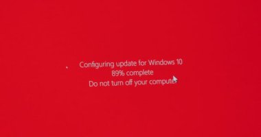 Windows 10 güncelleştirmesi yapılandırma ile ekran