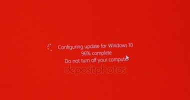 Windows 10 güncelleştirmesi yapılandırma ile ekran