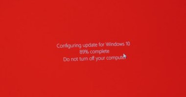 Windows 10 güncelleştirmesi yapılandırma ile ekran
