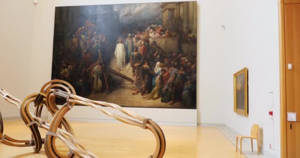 史特拉斯堡博物馆的现代和当代艺术 — 图库视频影像