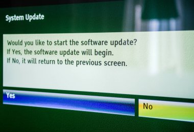 Güncelleştirme sırasında Evet ya da hayır seçme