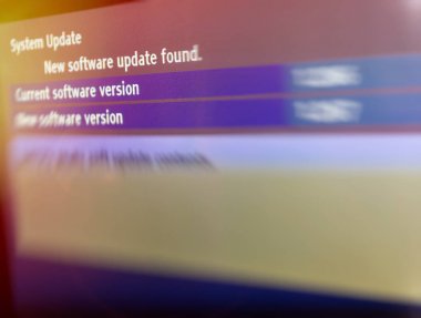 Yeni yazılım güncelleştirmesi mesaj Tv de bulundu.