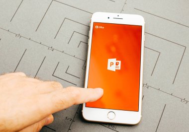 PowerPoint microsoft iPhone 7 Plus uygulama yazılım