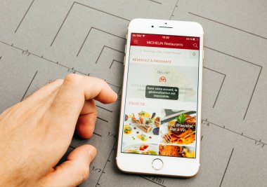 Michelin restoran app iphone 7 üzerinde uygulama softwa artı