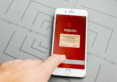 strava app, iPhone 7 Plus uygulama yazılım