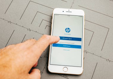 HP app iPhone 7 Plus uygulama yazılım