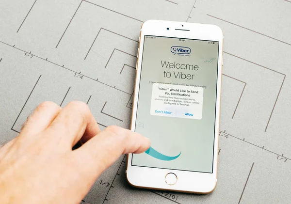 viber app giriş iPhone 7 Plus uygulama yazılım