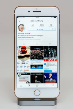 Donald trump instagram iPhone 7 Plus uygulama yazılım