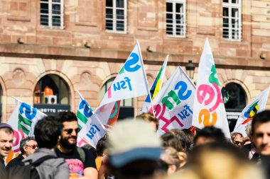 Fransızca ülke çapında bir gün agai sırasında Kleber siyasi Mart yer