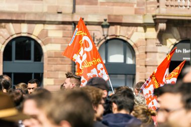 Fransızca ülke çapında bir gün agai sırasında Kleber siyasi Mart yer