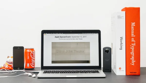 Apple Keynote mit — Stockfoto