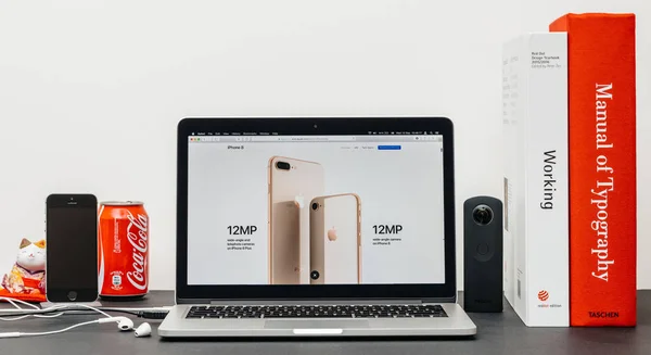 Iphone terbaru 8 dan 8 Plus dengan — Stok Foto