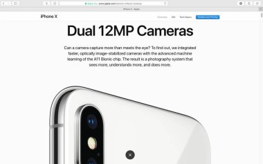 Apple Web sitesi iPhone X 10 fotoğraf makinesi tanıtımları 