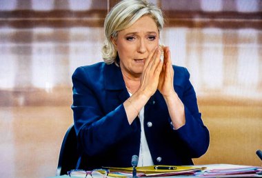 Emmanu ile tartışan Başkan Fransız deniz Le kalem aday