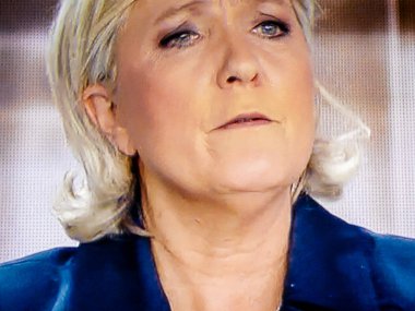 Emmanu ile tartışan Başkan Fransız deniz Le kalem aday