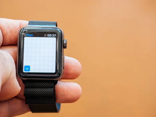 Nuova app per la localizzazione delle mappe Apple Watch Series 3 — Foto Stock