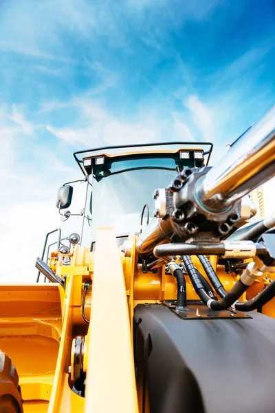 Powerful excavator at construction site — Stock Photo, Image