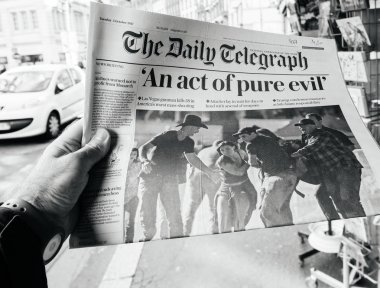 2017 Las Vegas Strip gazetesi daily telegraph çekim, 