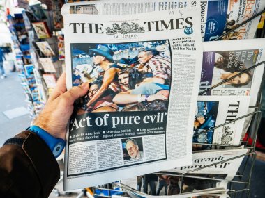 2017 Las Vegas Strip gazete çekim times yakın kötü