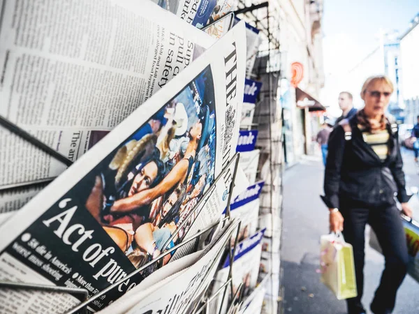 2017 Λας Βέγκας γυρίσματα εφημερίδα The Times άτομα — Φωτογραφία Αρχείου