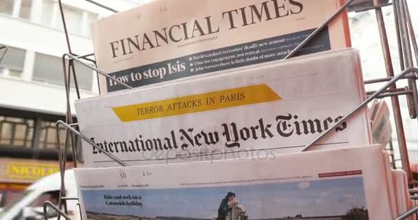 Terörist saldırısı hakkında Haberler — Stok video