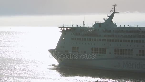 La Meridionale 的乘客渡船船 — 图库视频影像