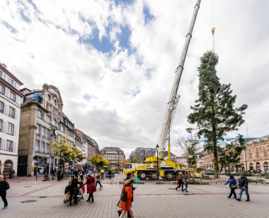 Place Kleber kurulumda Merkezi Noel ağacı