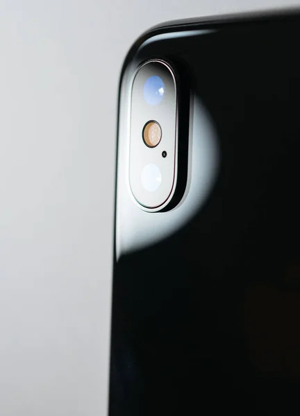 Apple iphone X 10 tylne podwójne aparatu fotograficznego — Zdjęcie stockowe