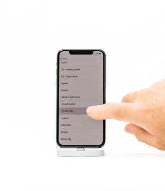 Apple iphone X smartphone beyaz arka plan bizi seçme izole