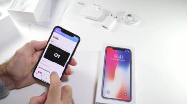 En son Apple iphone X 10 unboxing adam