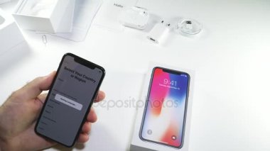 En son Apple iphone X 10 unboxing adam