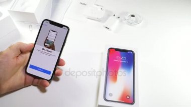 En son Apple iphone X 10 unboxing adam