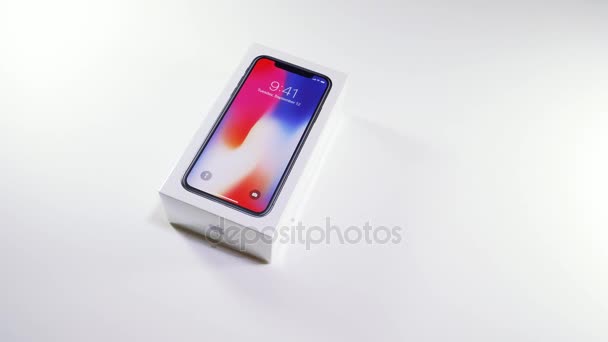Ultimo iPhone Apple X 10 — Video Stock